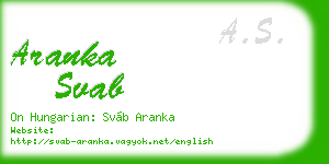 aranka svab business card